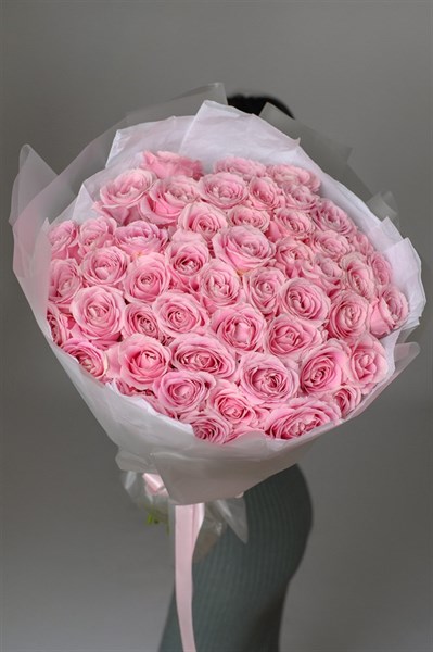 Букет L из розовых роз - фото 6686