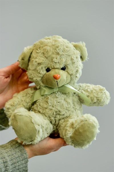 Мягкая игрушка медведь "Тедди", фисташковый - - фото 7375