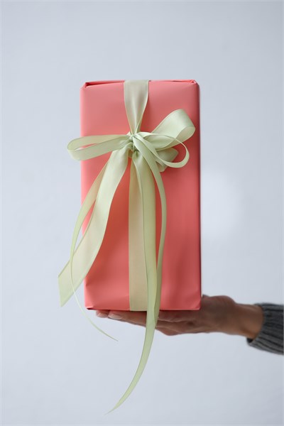 Упаковка подарка размер S корал 2420