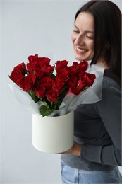 25 роз в шляпной коробке 2 2474