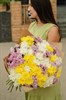 31 кустовая хризантема микс в крафте - фото 4806