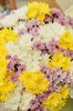 31 кустовая хризантема микс в крафте - фото 4809