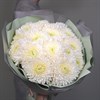 15 белых хризантем - фото 5068
