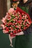 15 кустовых роз в упаковке - фото 5505