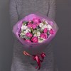 Кустовые розы с ароматной маттиолой и эвкалиптом - фото 5654