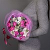 Кустовые розы с ароматной маттиолой и эвкалиптом - фото 5656