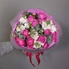 Кустовые розы с ароматной маттиолой и эвкалиптом - фото 5658