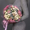 Кустовые розы с ароматной маттиолой и эвкалиптом - фото 5664