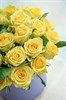Шляпная коробка с желтыми розами - фото 6446