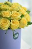 Шляпная коробка с желтыми розами - фото 6447