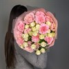 Букет с розами и диантусами - фото 6899