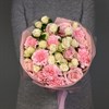 Букет с розами и диантусами - фото 6900