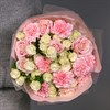 Букет с розами и диантусами - фото 6903