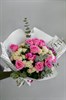 Букет с розами и эвкалиптом - фото 7021