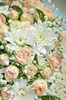 Композиция в шляпной коробке c кустовыми хризантемами и розами - фото 7054