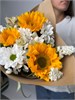 Букет на 1 сентября с подсолнухами "Здравствуй, школа" 2350 - фото 8541
