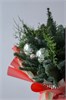 Новогодний букет с нобилисом и зелёными шарами 2418
