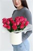 25 роз в шляпной коробке 2465