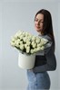 51 роза в шляпной коробке 4 2475