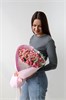 11 кустовых роз с эвкалиптом розовые 2485